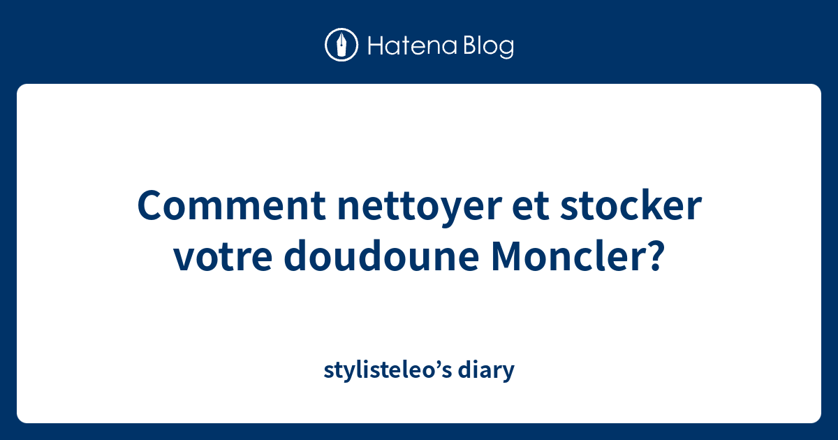 laver doudoune moncler