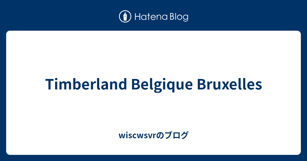 timberland belgique