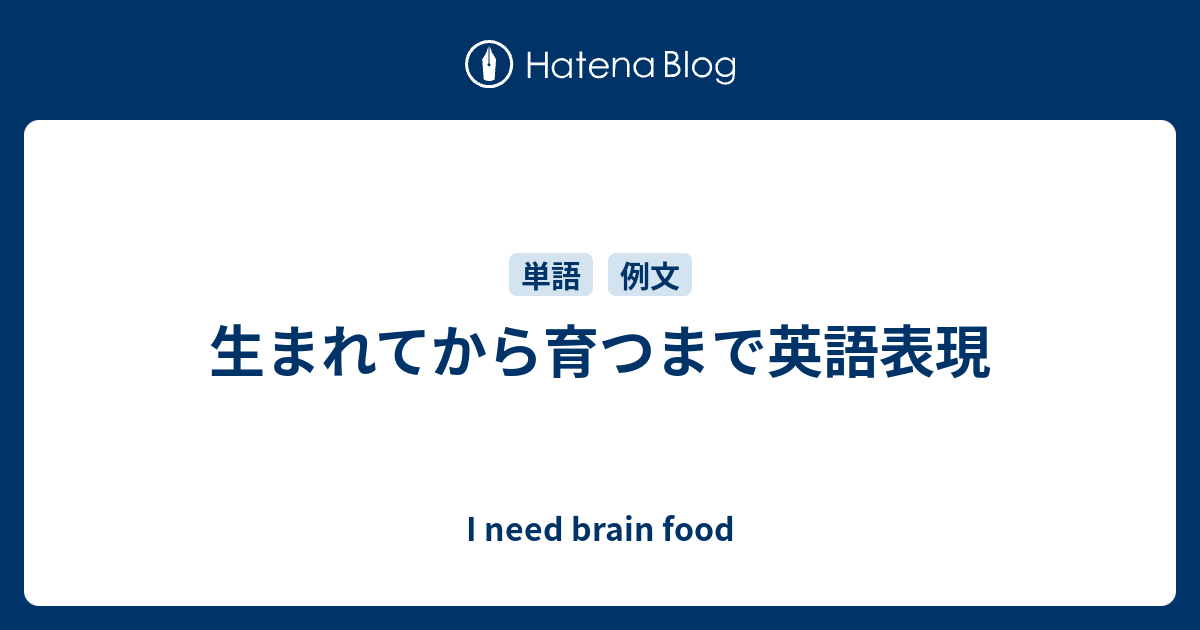 生まれてから育つまで英語表現 えいごもこそだてもはじめました