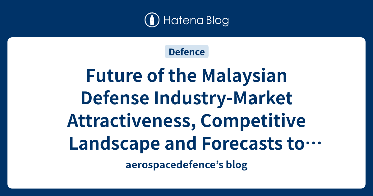 Future of the Malaysian Defense IndustryMarket Attractiveness