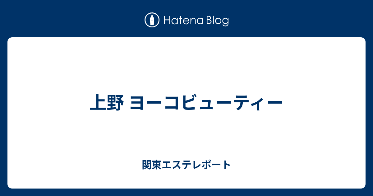 上野 ヨーコビューティー 関東エステレポート