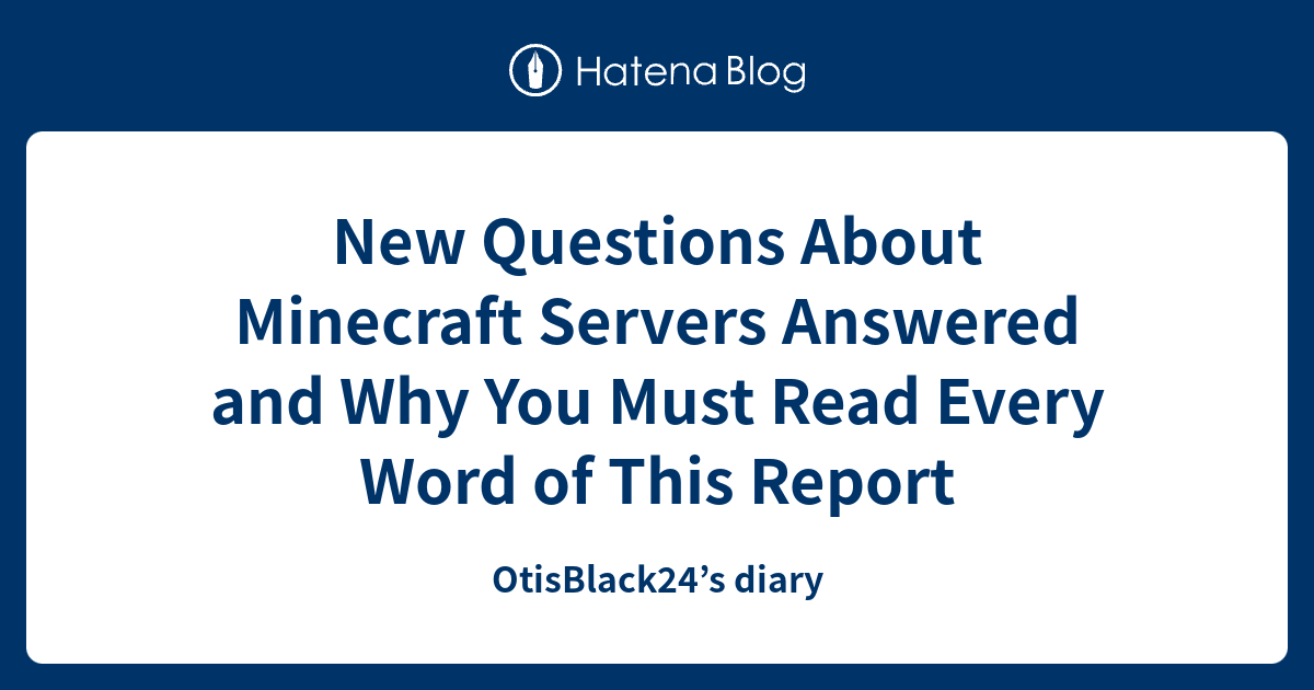 New Questions About Minecraft Servers Answered and Why You Must Read ...