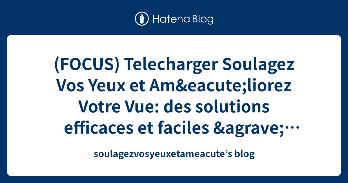 Une Vue Parfaite Sans Lunettes Pdf Gratuit