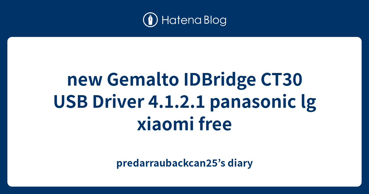 Gemalto GemPC USB/IDBridge CT40 USB Smartcardlezer
