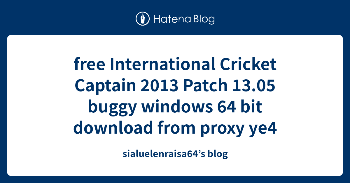 Cricket captain 2006 torrent download