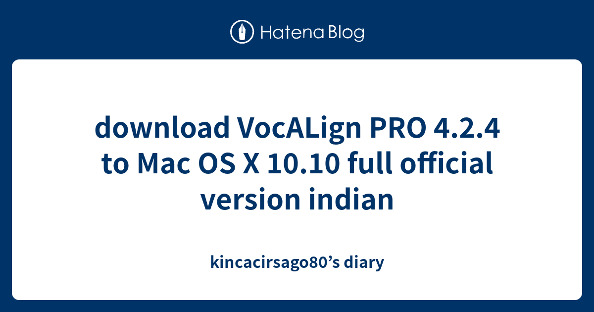 Vocalign Pro Vst For Mac