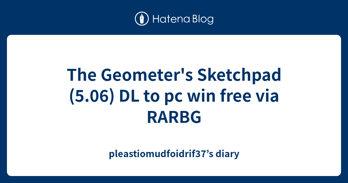 Sketchpad 5.06 full crack download
