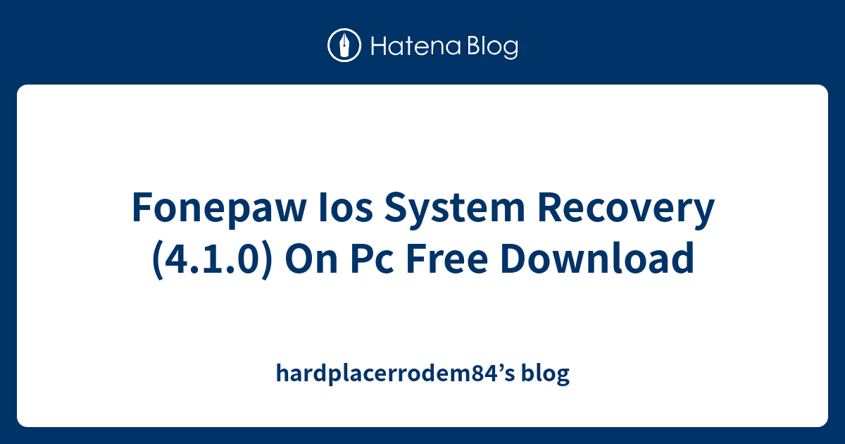 Fonepaw Ios System Recovery 4 1 0 Crack