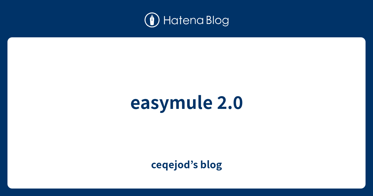 easymule 2.0 - ceqejod’s blog