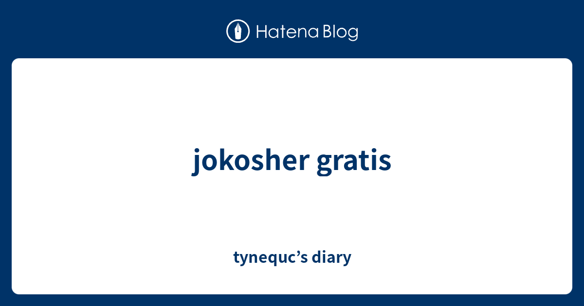 jokosher gratis - tynequc’s diary