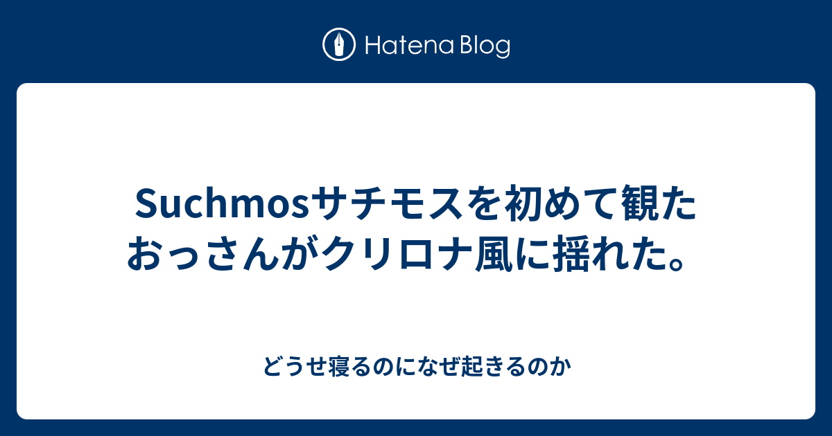 Suchmosサチモスを初めて観たおっさんがクリロナ風に揺れた どうせ寝るのになぜ起きるのか