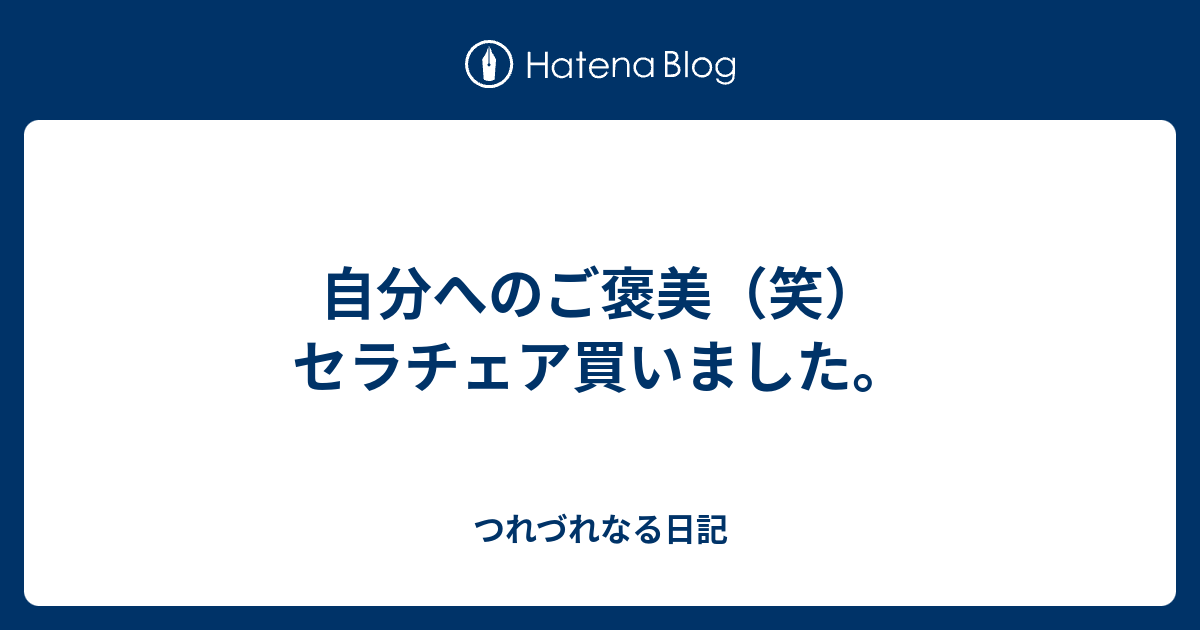 自分へのご褒美 笑 セラチェア買いました つれづれなる日記