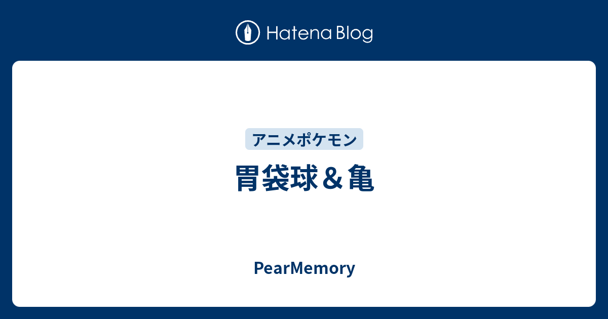 胃袋球 亀 Pearmemory